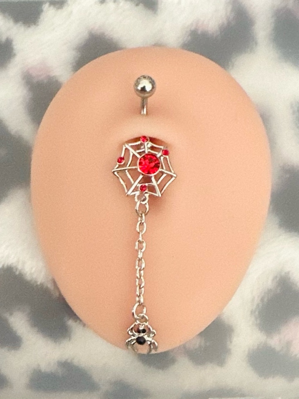 Belly Ring Barbell New Spiderweb Drop Body Jewelry
